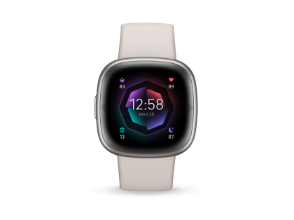 Fitbit Sense 2 Lunar White/Platinum