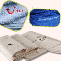 Terry Towel: Solid Colour – Embroidered
