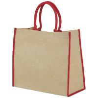 Harry coloured edge jute tote bag 25L