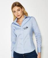 KK702 KUSTOM KIT LADIES PREMIUM LONG SLEEVE TAILORED OXFORD  SHIRT E159903