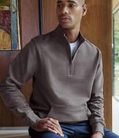 KK339 Kustom Kit Regular Fit PIQUE 1/4 Zip Sweatshirt with Kangaroo Pocket E1510104