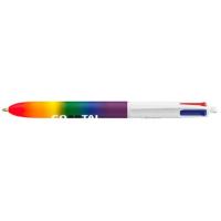 BIC 4 COLOURS RAINBOW DÉCOR BALL PEN E151109