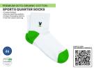 Premium ORGANIC Sports 1/4 Quarter Sustainable Socks
