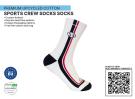 Premium UPCYCLED Sports Crew Sustainable Socks