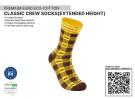Premium Classic Crew Extended Height Sustainable Socks