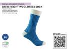 Wool Dress Sk - Crew Height Sustainable socks
