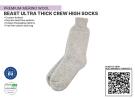 BEAST Ultra Thick Crew High  Sustainable Sock