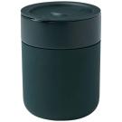 Java 330 ml ceramic tumbler with silicone wrap and plastic lid