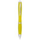Nash ballpoint pen with coloured barrel and grip (black ink)