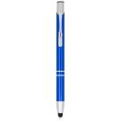Moneta anodized aluminium click stylus ballpoint pen (blue ink)