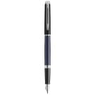 Hemisphere colour blocking fountain pen with palladium trim (blue ink)