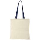 Nevada 100 g/m² cotton tote bag coloured handles 7L