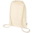 Orissa 100 g/m² organic cotton drawstring bag 5L