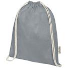 Oregon 140 g/m² GRS recycled cotton drawstring bag