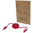 Alasia 5-in-1 100 cm recycled plastic and aluminium retractable data sync and 45W fast charge cable