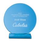 15cm x 10mm Jade Glass Circle Award E153303
