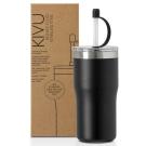 Kivu Recycled, Stainless Steel Cup with Straw E154106