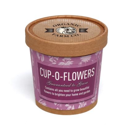 Natural Cup-o-Flowers Grow Kit