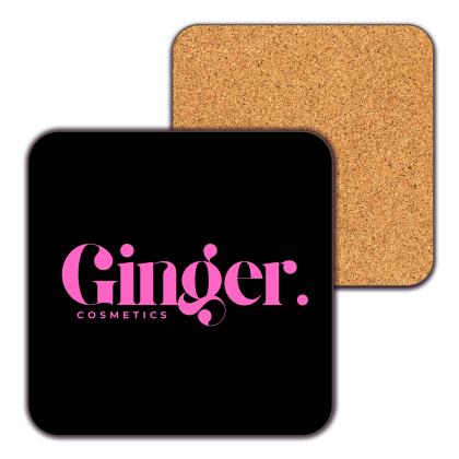 Melamine Square Coaster, Cork Reverse