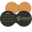 Melamine Calendar Coaster, Cork Reverse