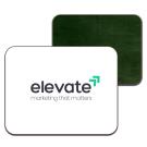 Melamine Rectangle Coaster, Green Baize Reverse