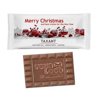 Customised Chocolate Bar L in a Paper Flowpack