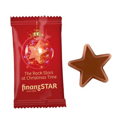 Chocolate Star in a Standard Flowpack