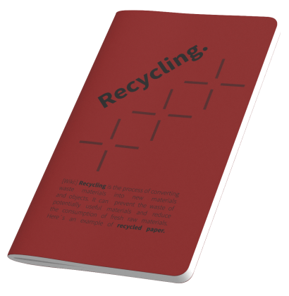 Mindnotes Enviro Smart Book Sewn Cherry EU