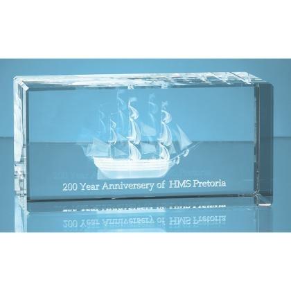 8cm x 5cm x 5cm Optical Crystal Rectangle (25448)