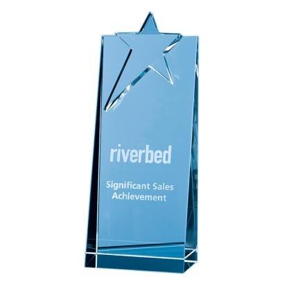 18cm Optical Crystal Star Rectangle Award (25453)