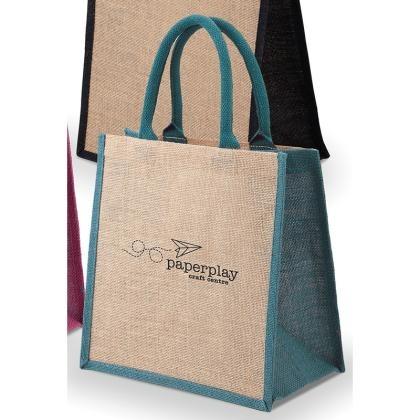 Green & Good Brighton Natural/ Coloured Jute Bag (25482)