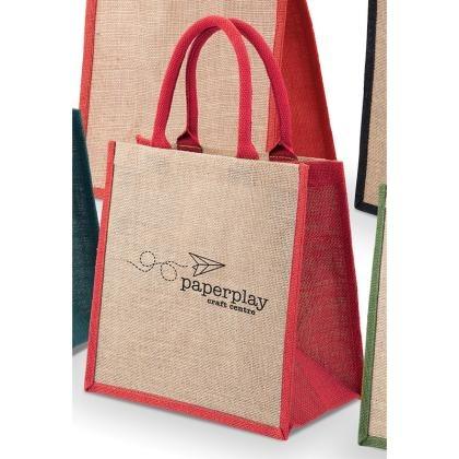 Green & Good Brighton Natural/ Coloured Jute Bag (25482)