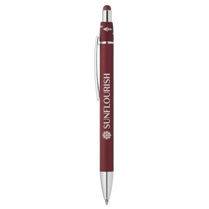 Orbit Spinner Chrome Metal Pen w/ Stylus (25105)