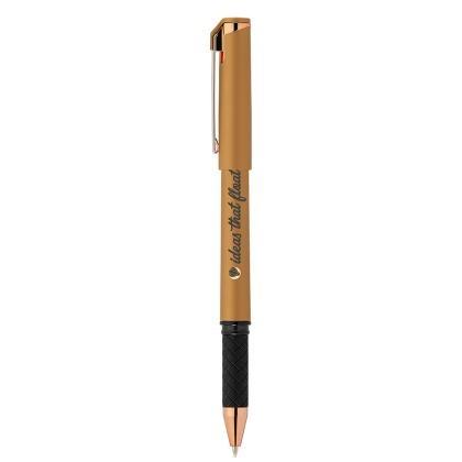 Islander Softy Rose Gold Designer Metallic Gel Pen w/Stylus (25104)