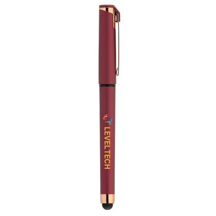 Islander Softy Rose Gold Designer Metallic Gel Pen w/Stylus (25104)