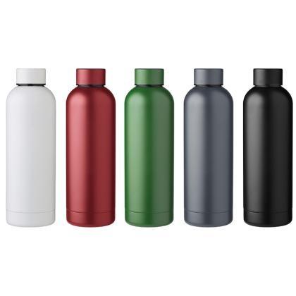 Recycled stainless steel double walled bottle (500ml) (25364)