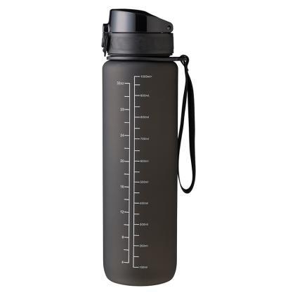 RPET bottle with time markings (1000ml) (25337)