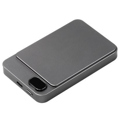 BrandCharger recycled stainless steel wireless power bank. (5000 mAh) (25559)