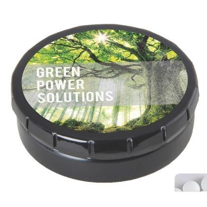 Round click tin with dextrose mints (25836)
