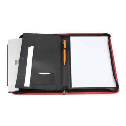 ECO a4 zipped conference portfolio with gusseted pocket for small laptop or tablet in COMO rPET (25591) ECO a4 zipped conference portfolio with gusseted pocket for small laptop or tablet in COMO rPET (25591)