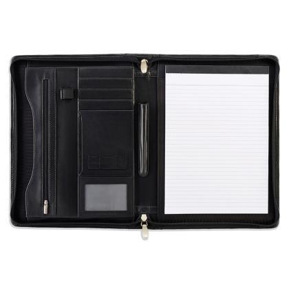 Sandringham Leather Deluxe Zipped A4 Conference Folder (25587)