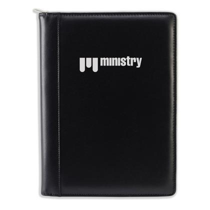 Sandringham Leather Deluxe Zipped A4 Conference Folder (25587)
