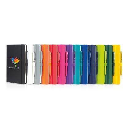 A5 Notes London - FSC&reg; Blanco Notebook & Pen Set (25272)