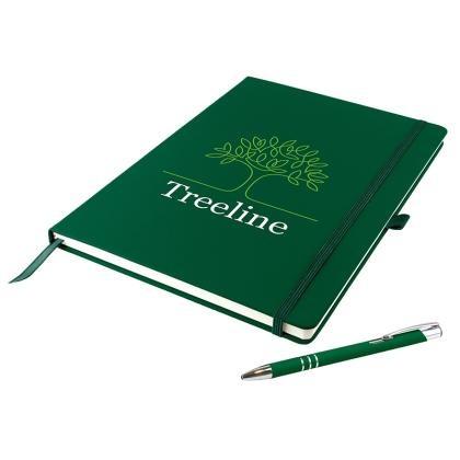 A4 Dunn Soft Touch Notebook & Pen Set (25276)