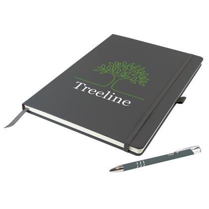 A4 Dunn Soft Touch Notebook & Pen Set (25276)