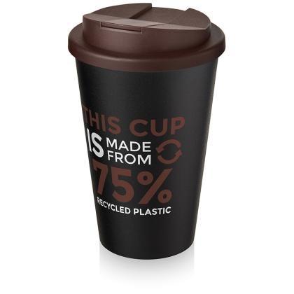Americano® Eco 350 ml recycled tumbler with spill-proof lid (25292)