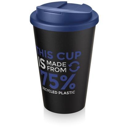 Americano® Eco 350 ml recycled tumbler with spill-proof lid (25292)