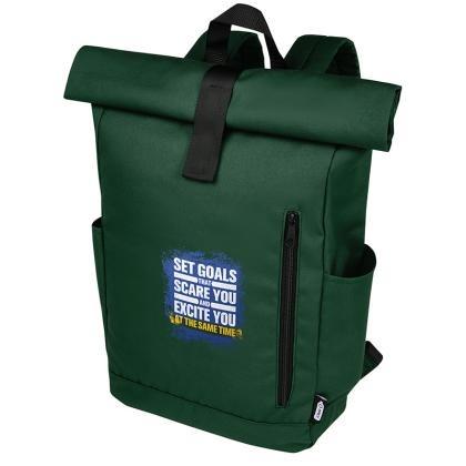 Byron 15.6" GRS RPET roll-top backpack 18L (25619)