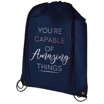 Evergreen GRS recycled non-woven drawstring bag 5L (25660)