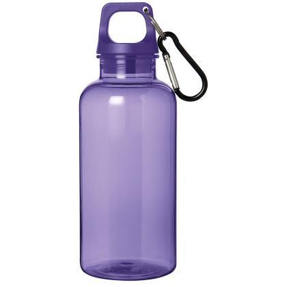 Oregon 400 ml RCS certified recycled plastic water bottle with carabiner (25330)